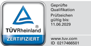 TÜV Rheinland - Geprüfte Qualifikation Manager für angewandte KI-Transformation, ID-Nr. 0217466501, Zertifikat pruefen auf Certipedia